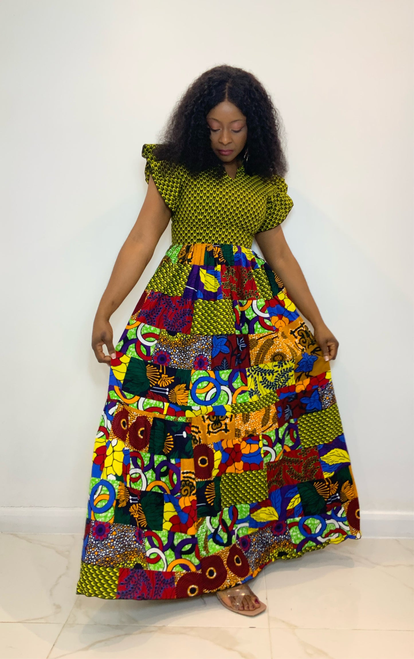 AFRICAN PRINT CHIOMA MAXI DRESS