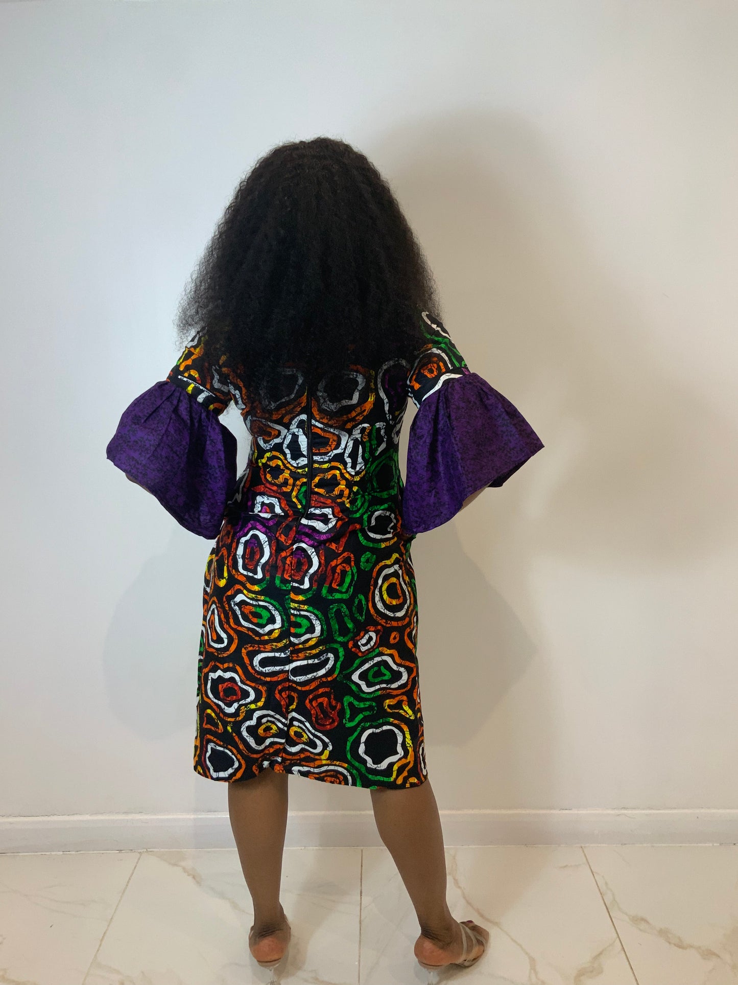 AFRICAN PRINT SHERI DRESS
